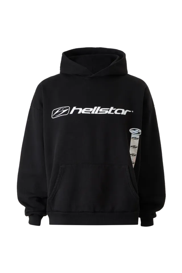 Hellstar Marathon hoodie sort oversized fleece