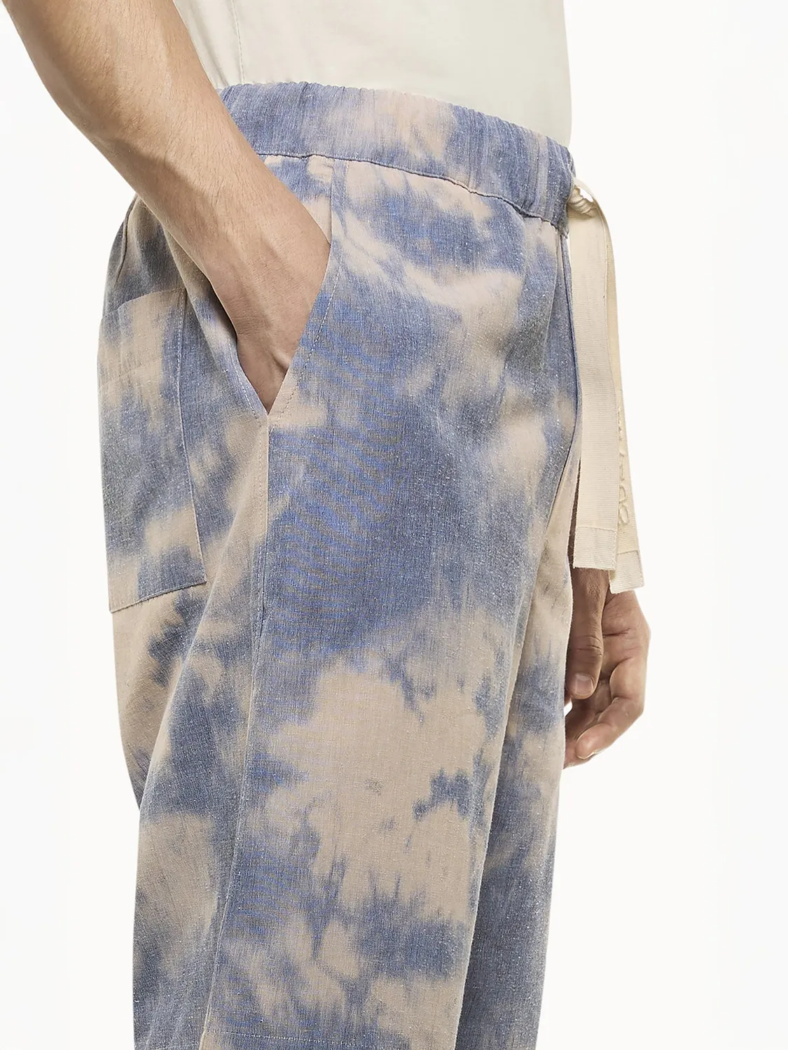 Laneus Tie-Dye shorts blue/blue bomuld
