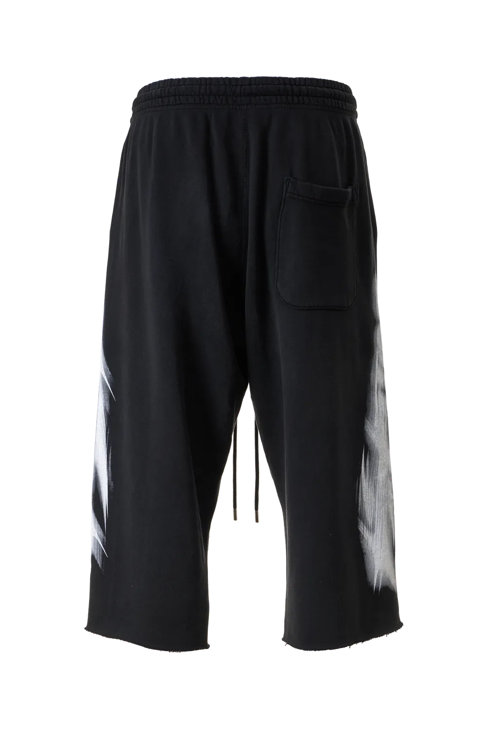 Hellstar Blur 3/4 shorts sort fleece knælange