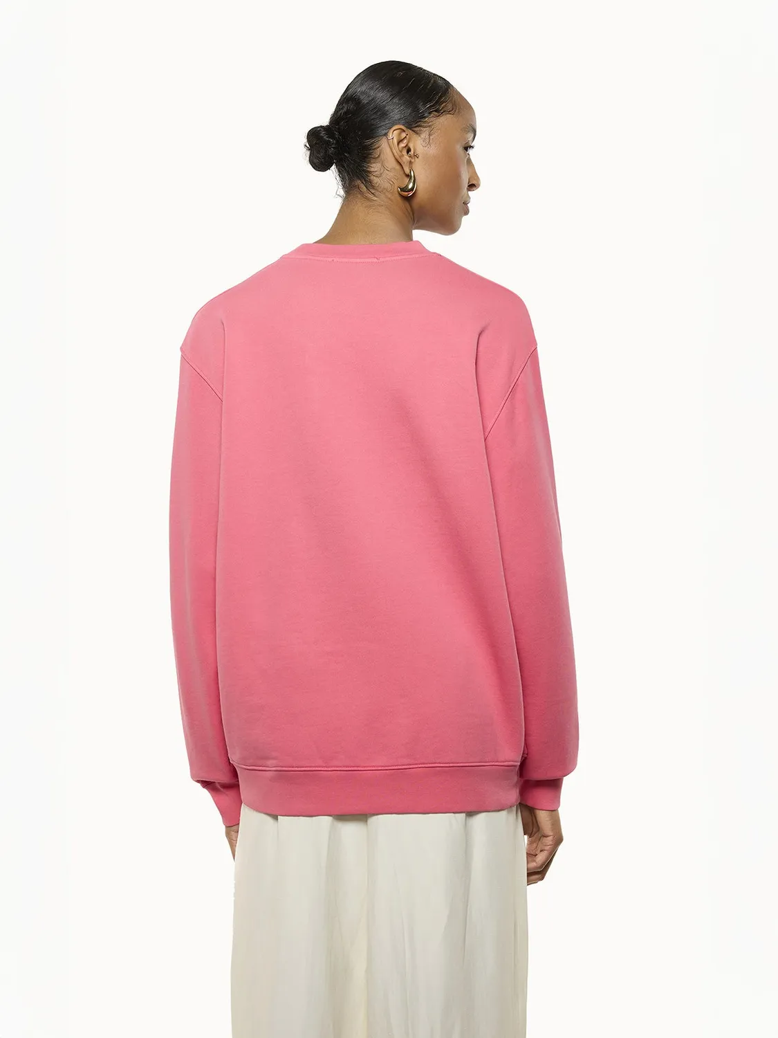 Laneus sweatshirt pink bomuld oversize