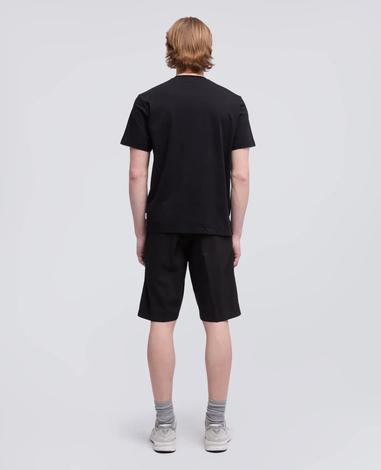 Aspesi Bomuld T-Shirt Sort Slim Brystlomme