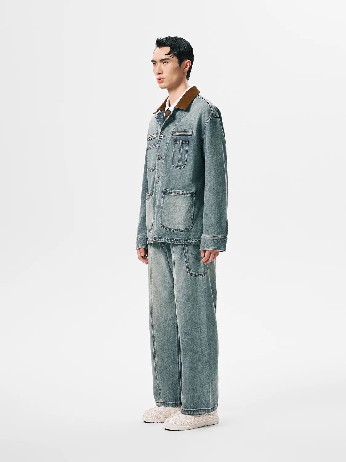 Feng Chen Wang Denim jakke relaxed fit