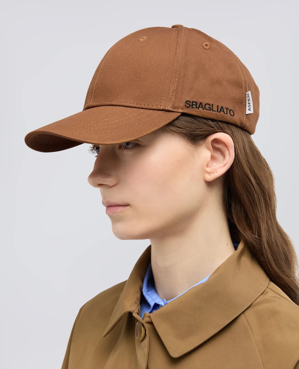 Aspesi Sbagliato kasket tobacco gabardin