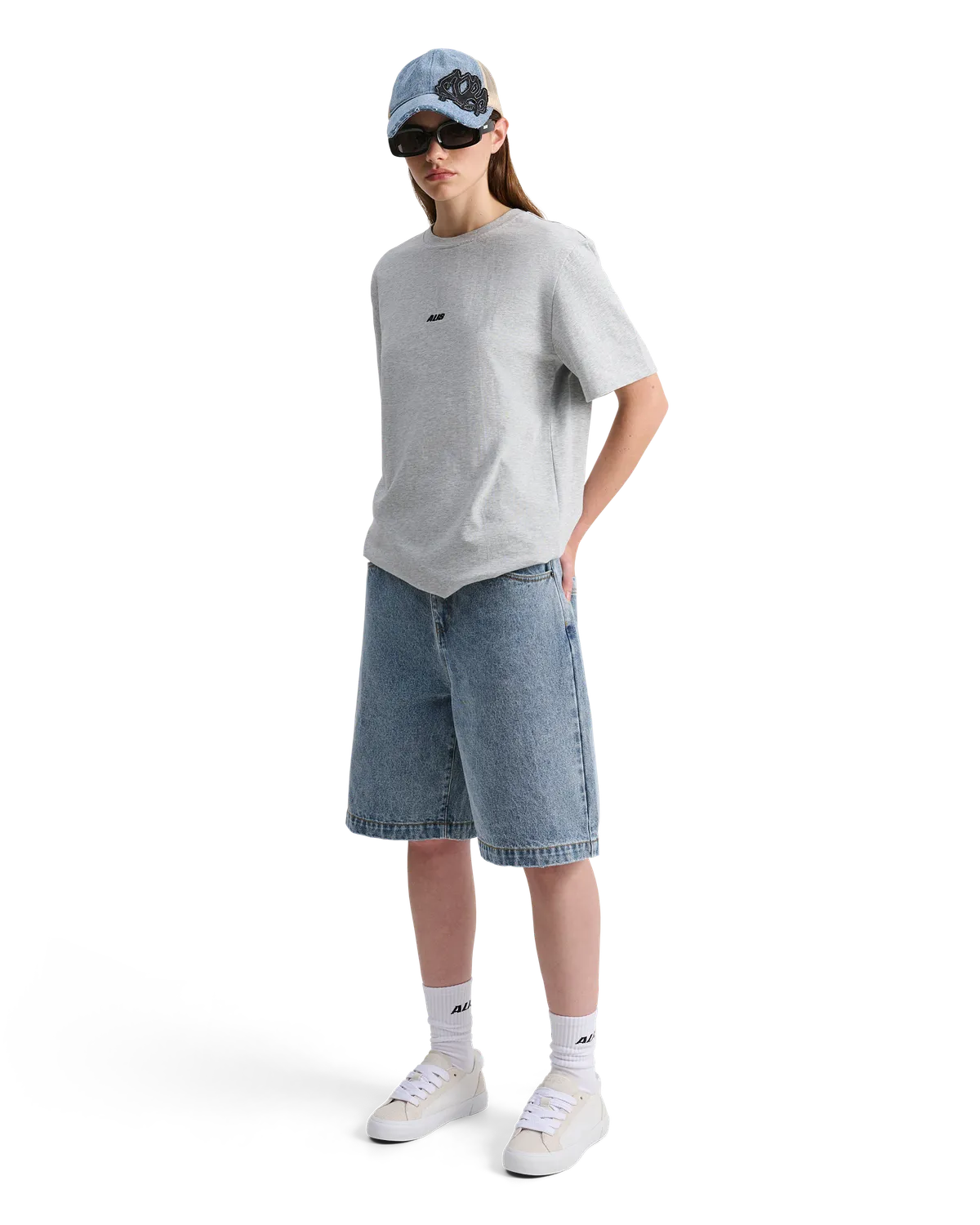 Alis Calis Regular Fit denimshorts lyseblå bomuld