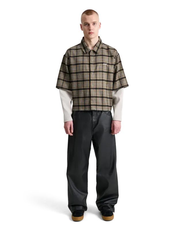 Alis Tody Double Layered skjorte Sand/Blue Tartan ternet