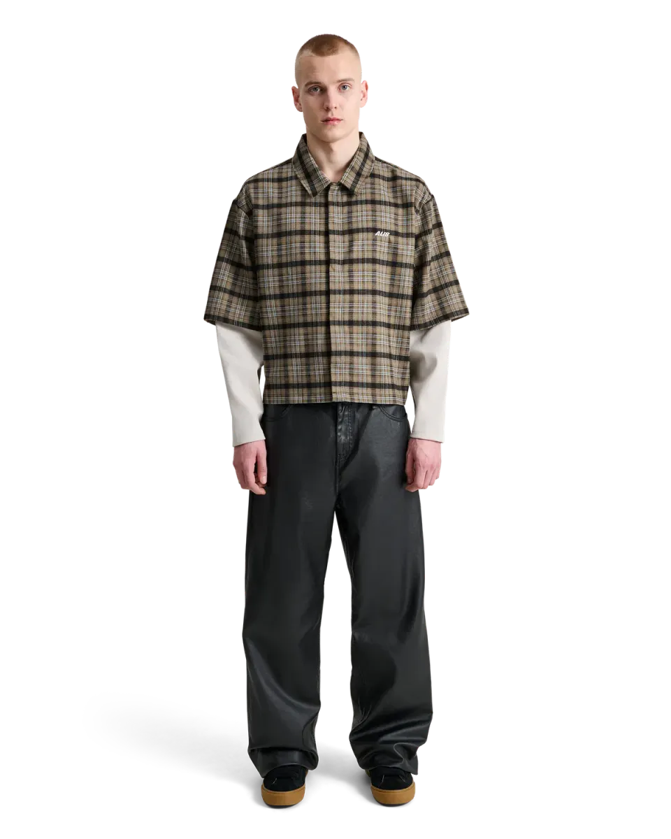 Alis Tody Double Layered skjorte Sand/Blue Tartan ternet