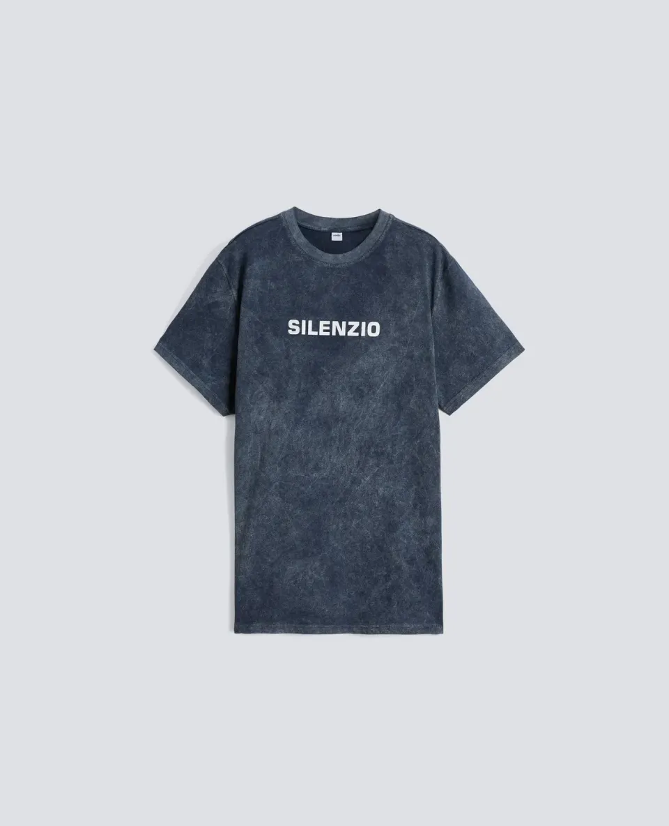 Aspesi Silenzio T-shirt Navy Shady bomuld