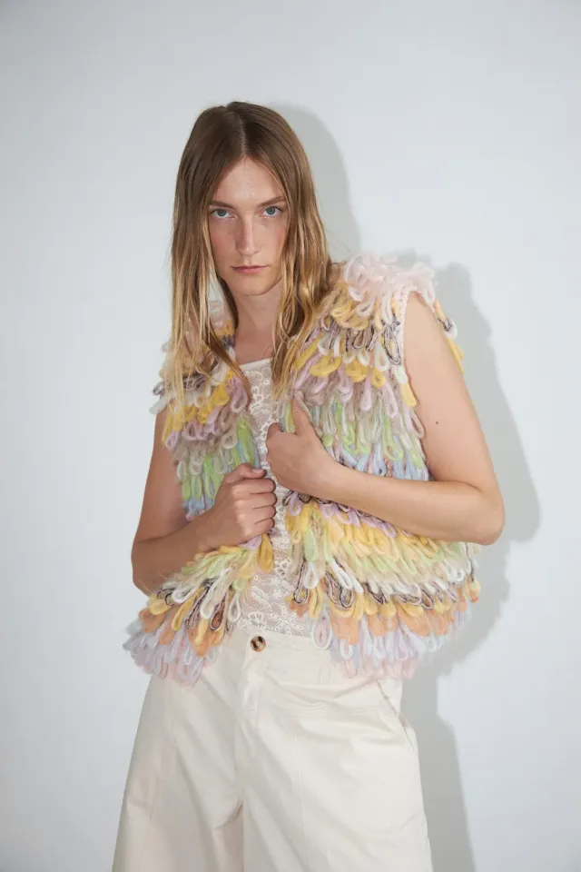 DAWNXDARE Fonda 970 Pastel Multi strikvest