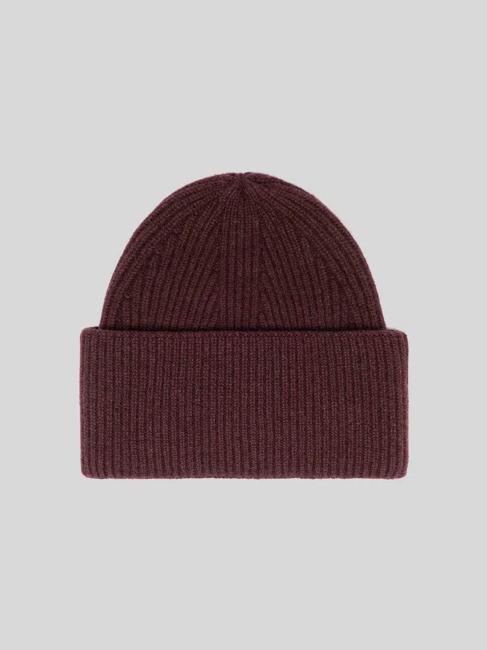 Laneus Cashmere hue fig ribstrik