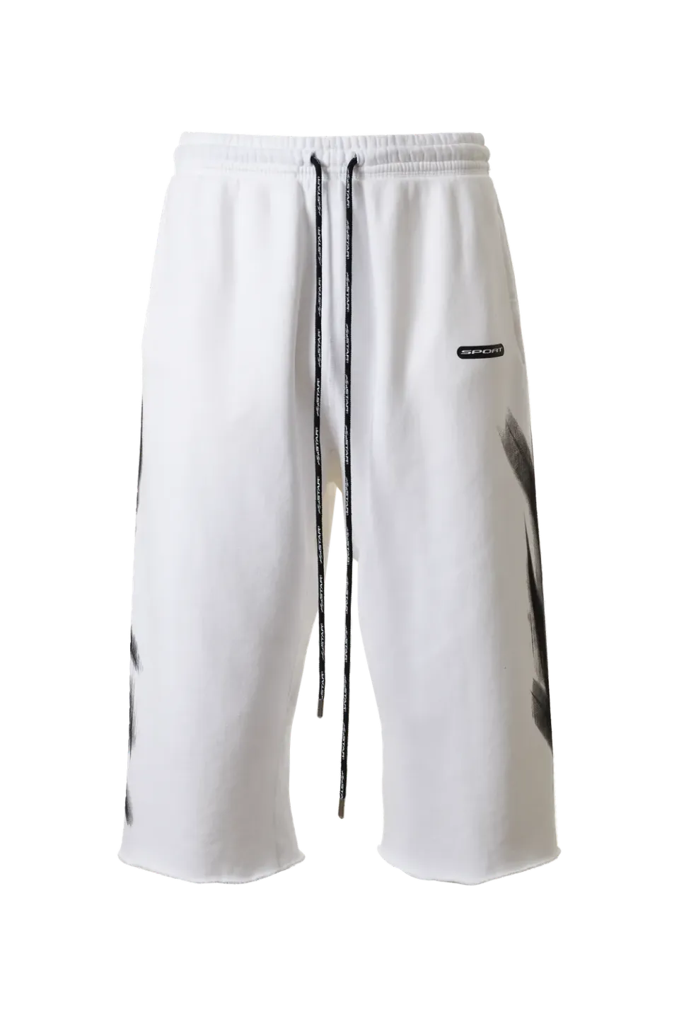 Hellstar Blur 3/4 shorts hvid fleece
