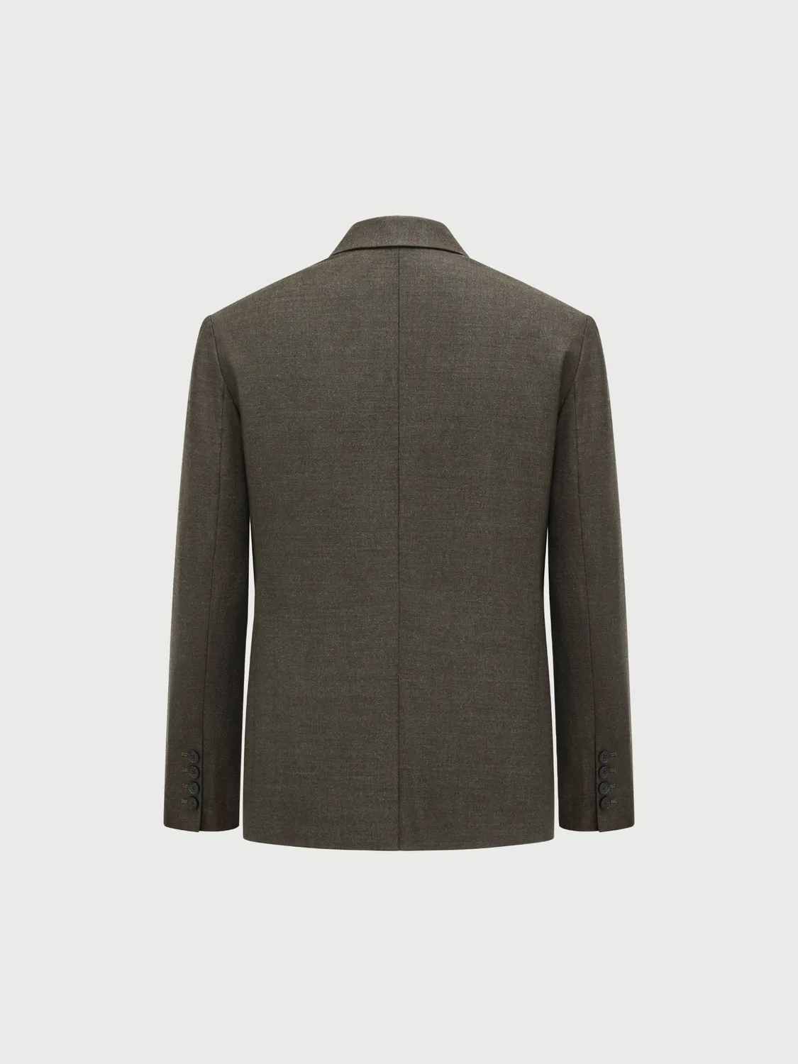 Feng Chen Wang Folding blazer mørkegrøn dobbeltradet