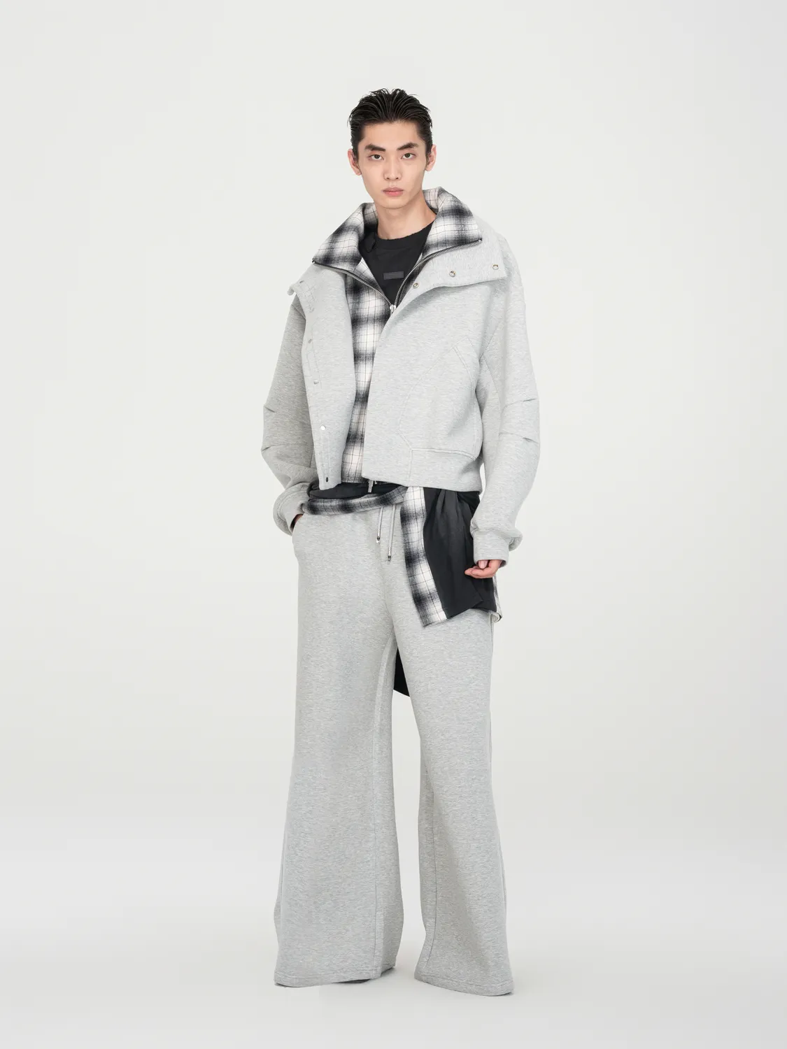 Feng Chen Wang Spacer Pants bukser light grey elastiktalje