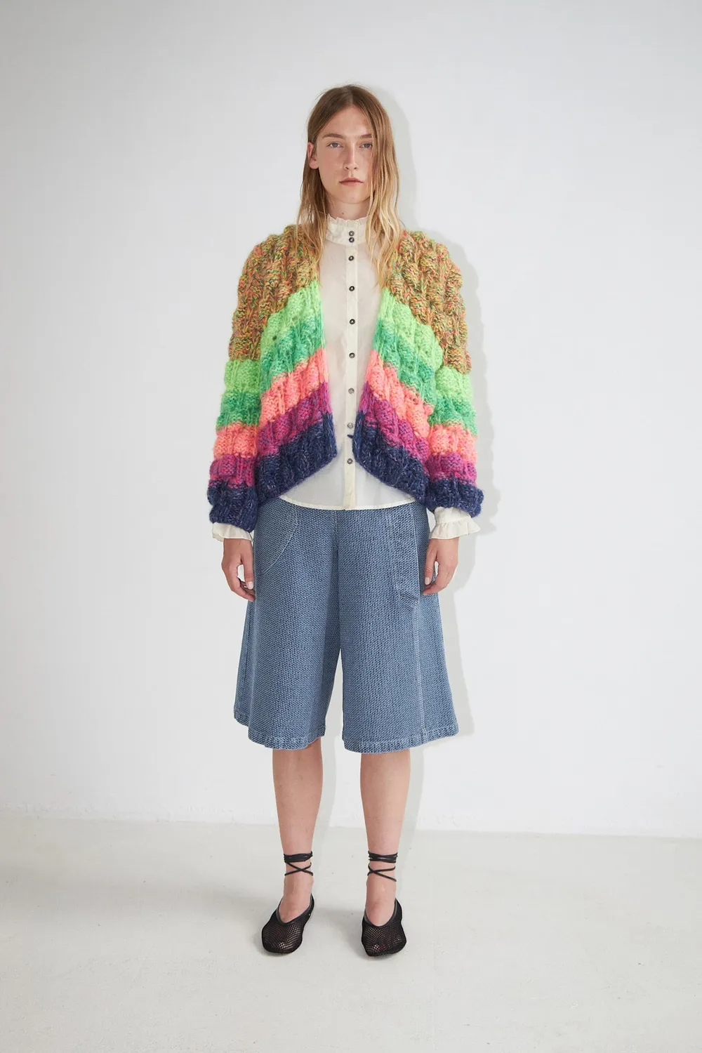 Dawnxdare Arena Rainbow 840 Bold Rainbow cardigan