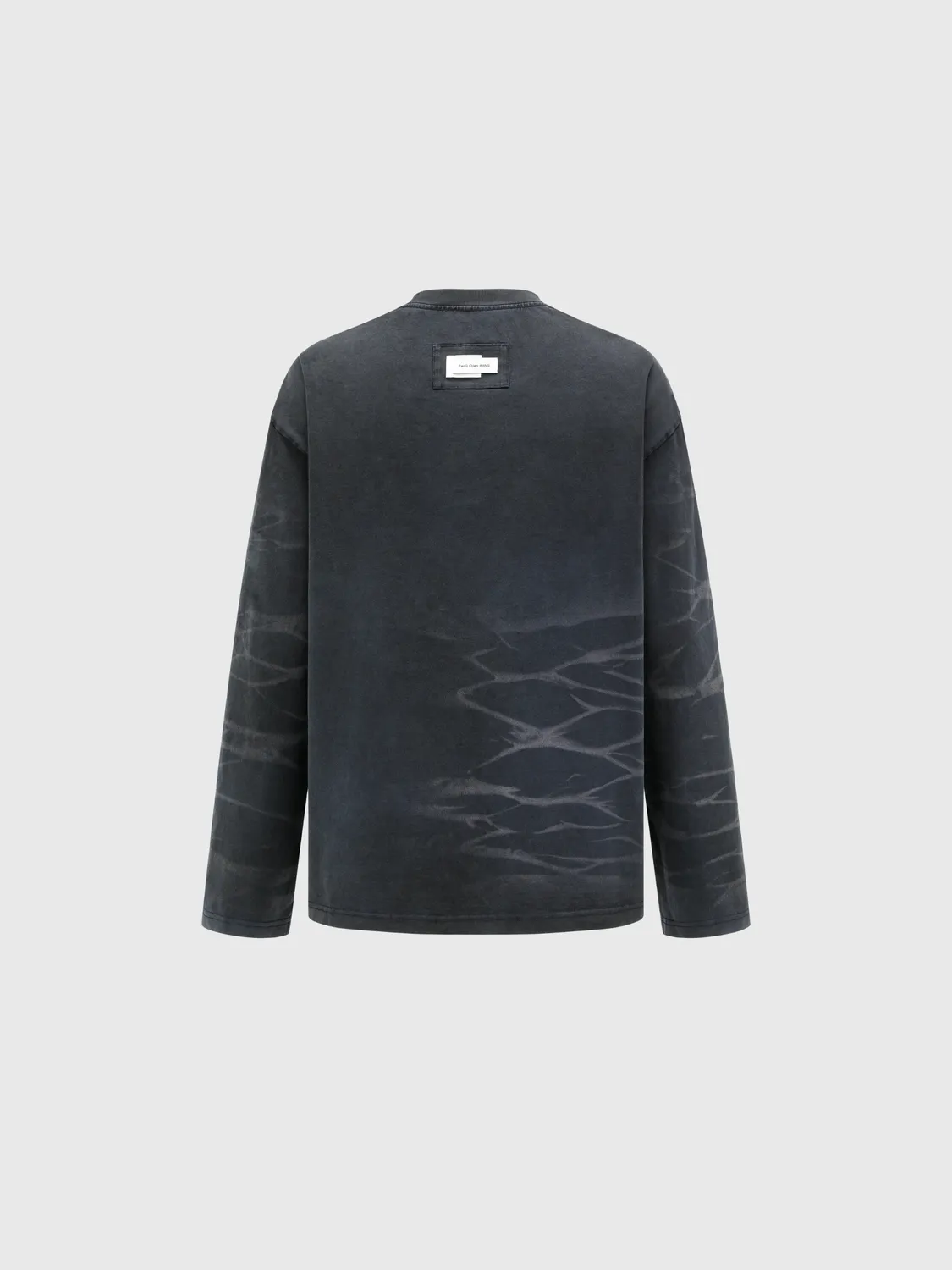Feng Chen Wang Dark Navy langærmet t-shirt navy