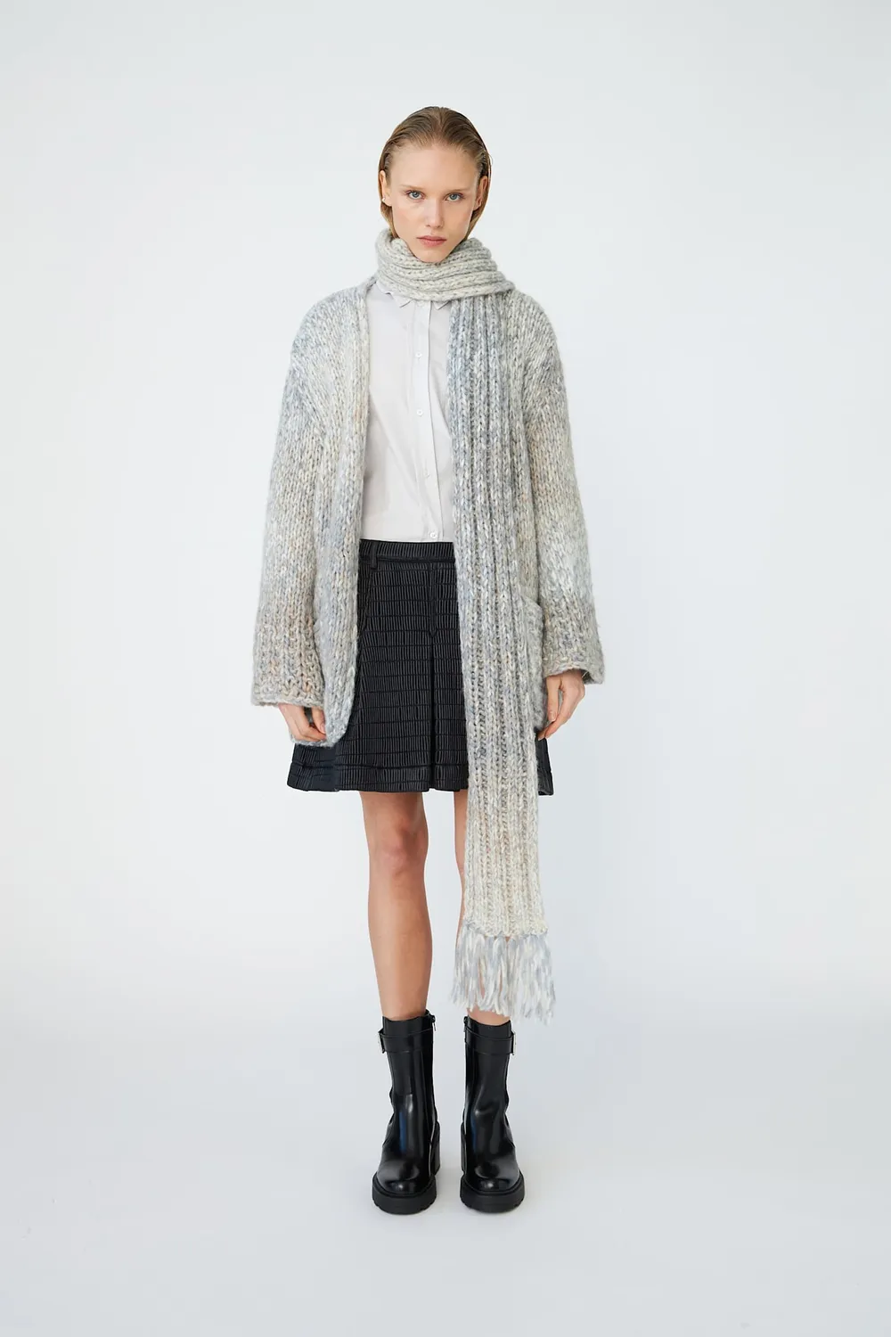 DAWNXDARE EA Scarf 190 Cloud tørklæde uld