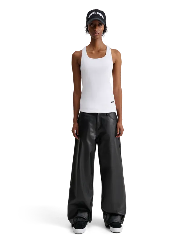 Alis Josh tanktop solid white XS-XL ribbet