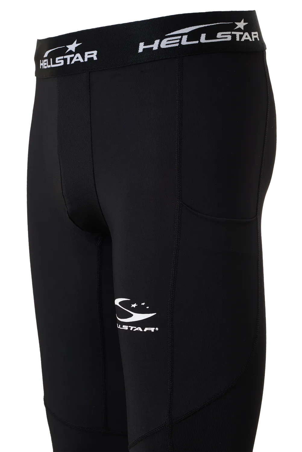 Hellstar Compression Tights sorte stram pasform