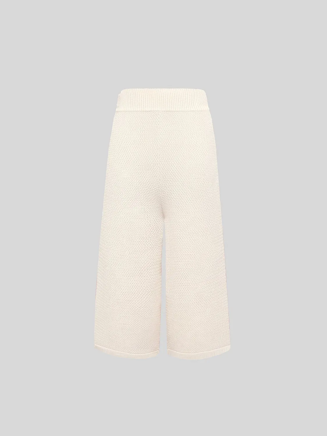 Laneus Knitted Bermuda shorts cream bomuld