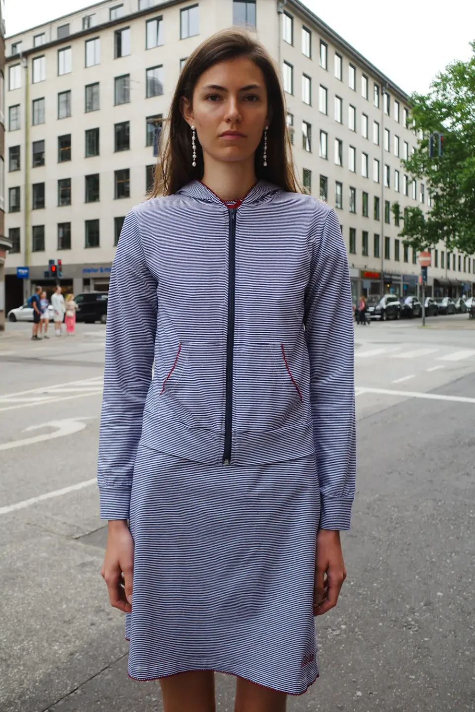Caro Editions Jersey Hoodie hættetrøje navy