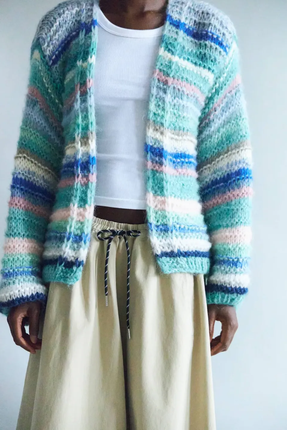 DAWNXDARE Gina 121-262 cardigan blue jade mohair