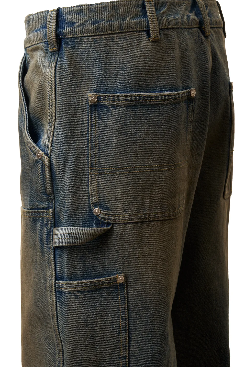 Hellstar Dirty Wash HSS126JN1 carpenter jeans blå