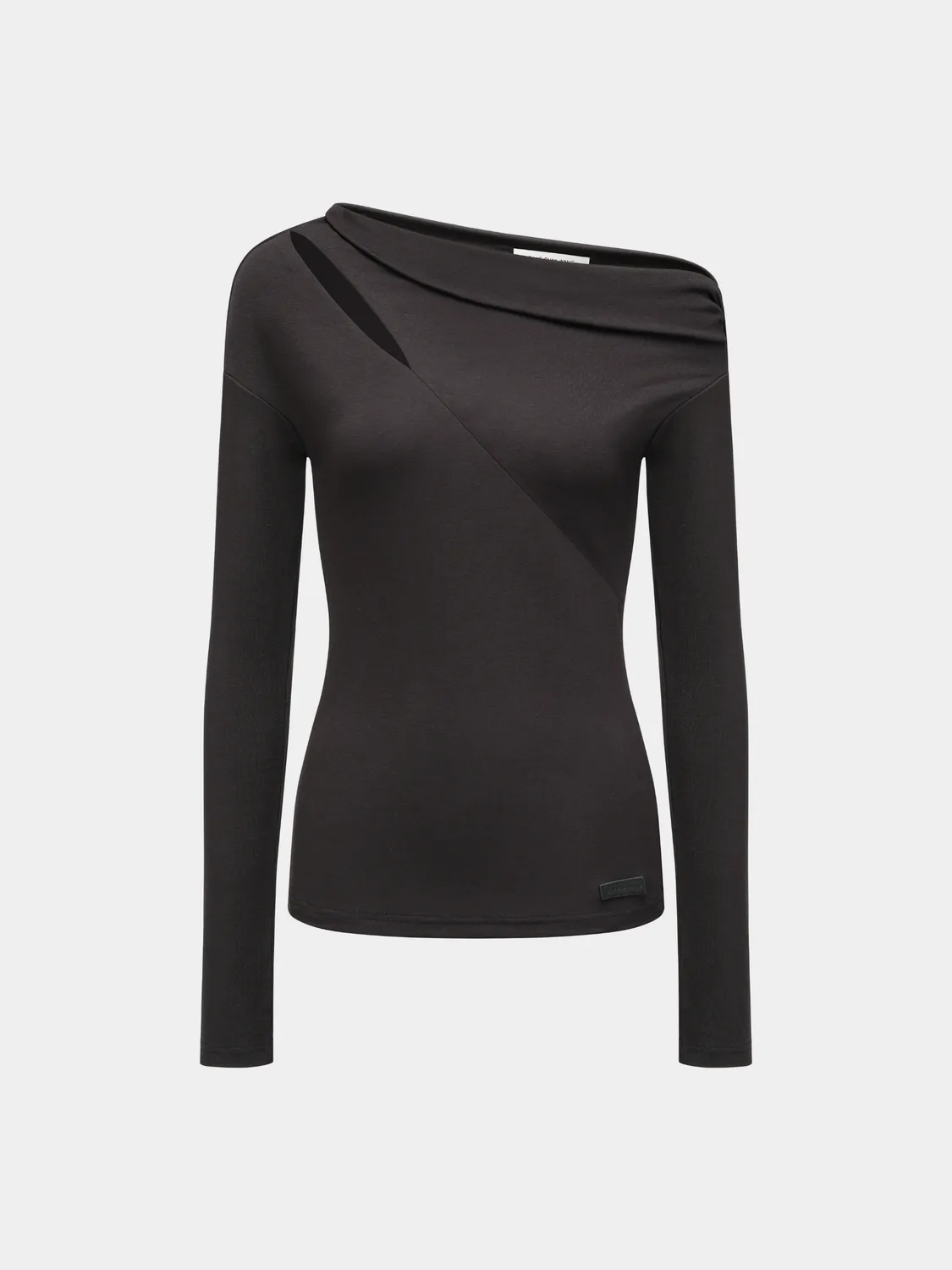 Feng Chen Wang Black One-Shoulder top sort