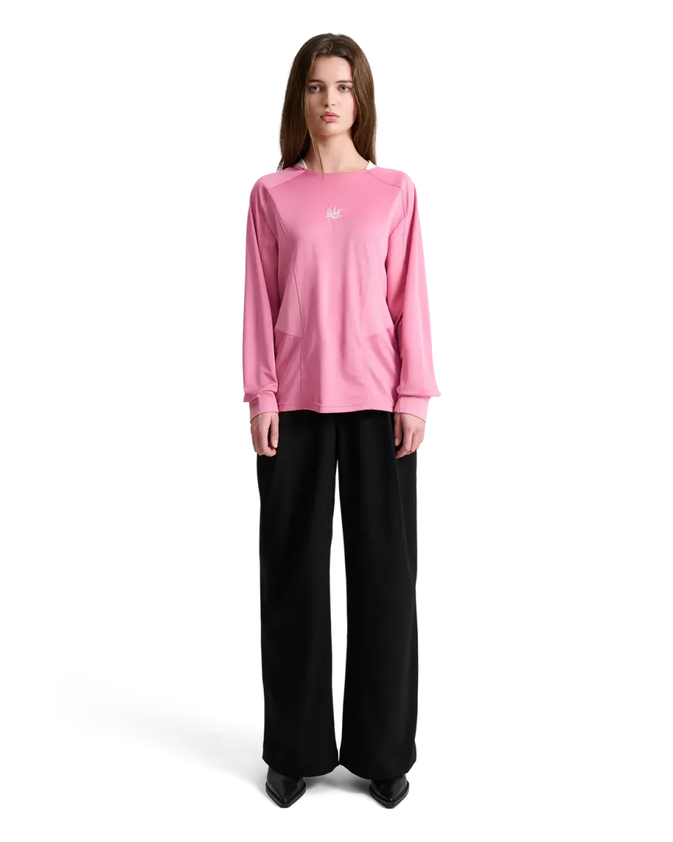Alis Nikola langærmet trøje Pink broderet logo
