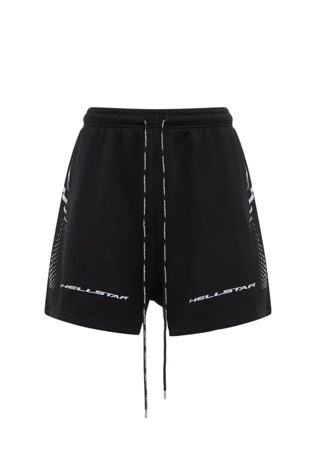 Hellstar Hype Flight shorts sorte fleece