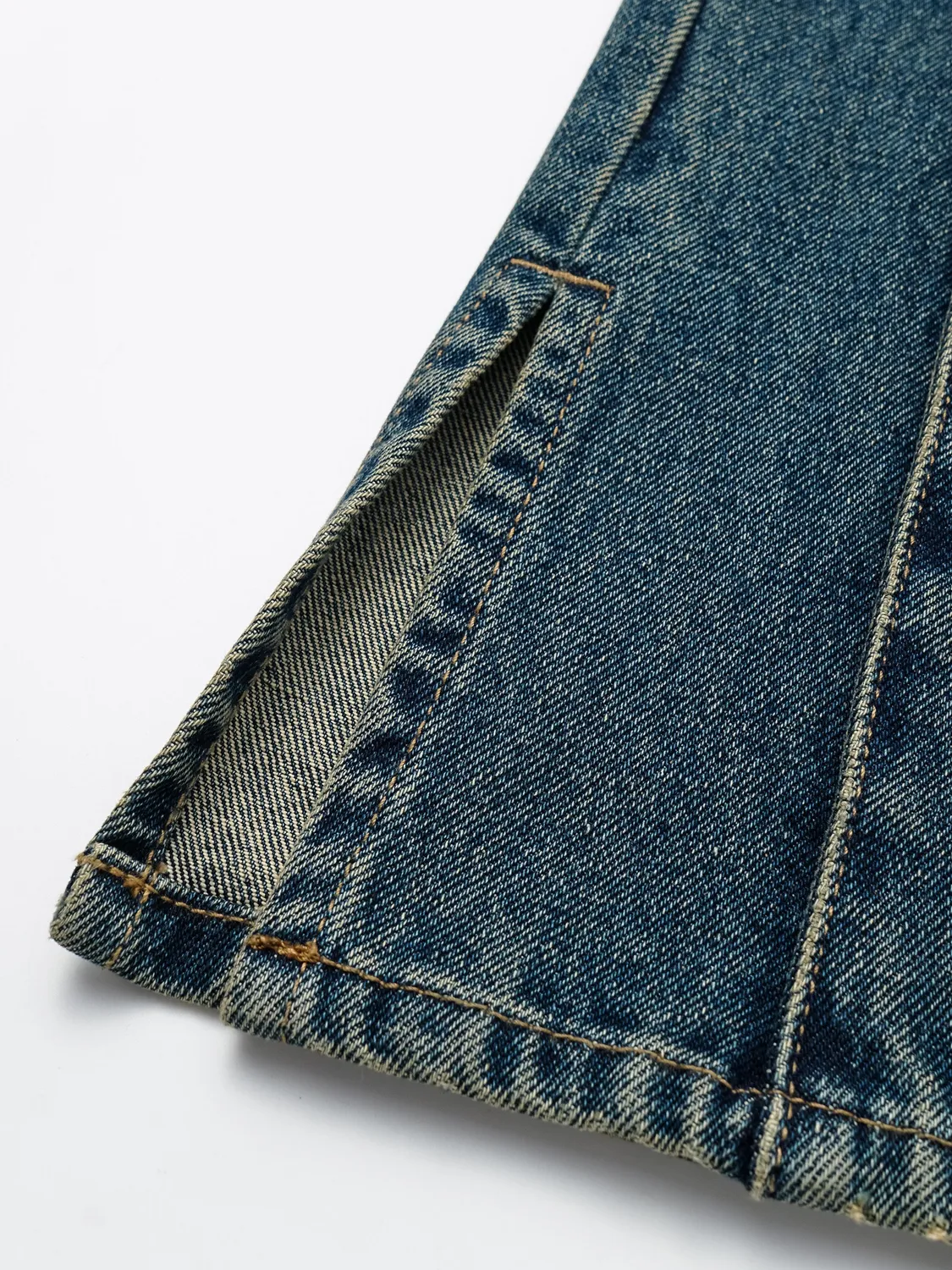 Feng Chen Wang Wave Straight Leg Jeans jeans blå slids