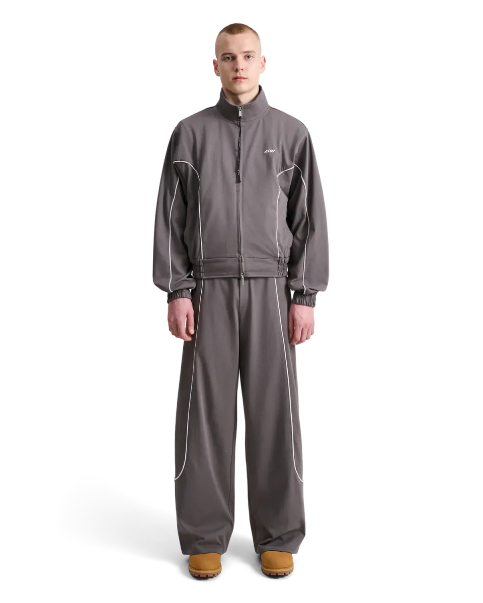 Alis Hristo Tony Fit Track Top mørkegrå bomuld