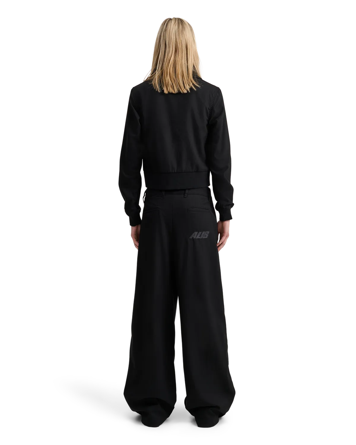 Alis Phylli loose fit chinobukser sort bomuld