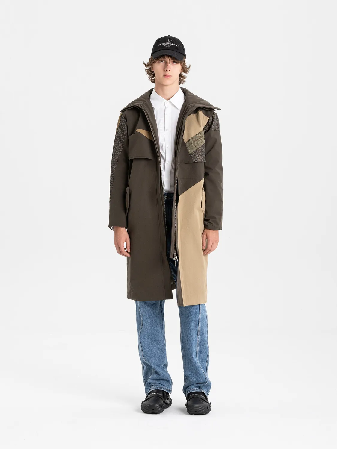 Feng Chen Wang Quilted Panel frakke XS-L quiltet