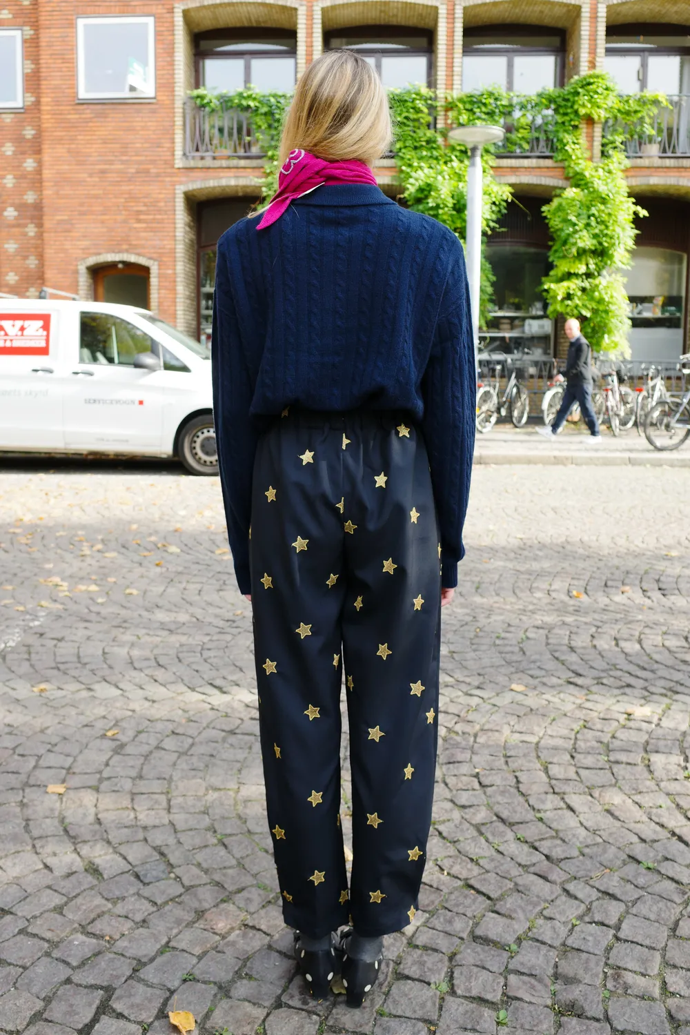 Caro Editions Coco bukser navy guldstjerner bomuld