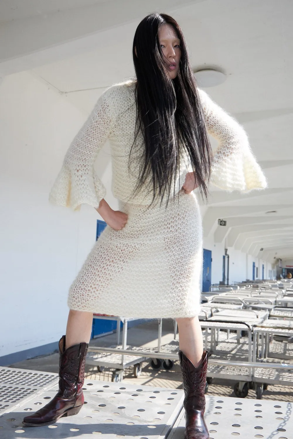 DAWNXDARE Weronica pullover 102 chalk uld