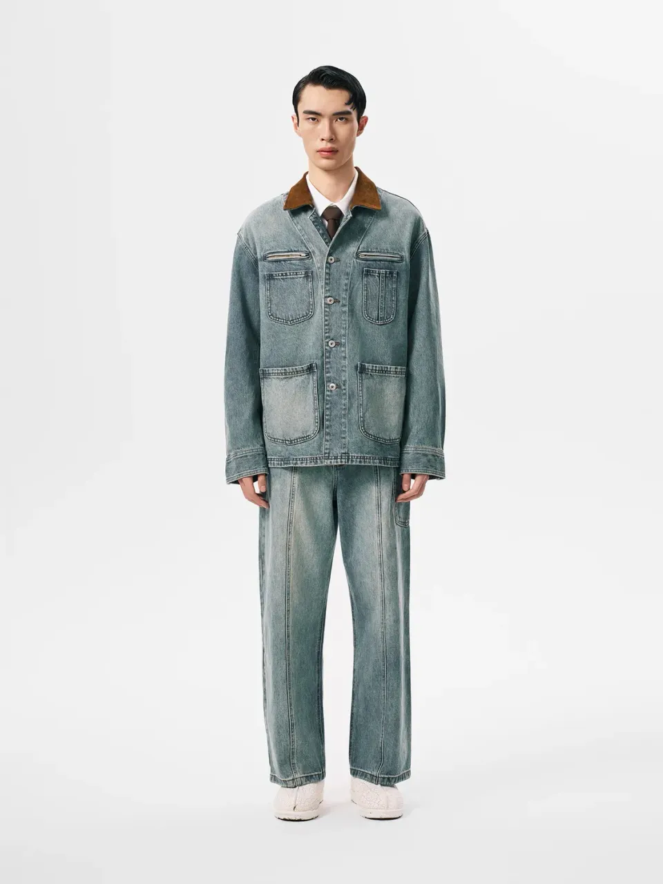 Feng Chen Wang Denim jakke relaxed fit