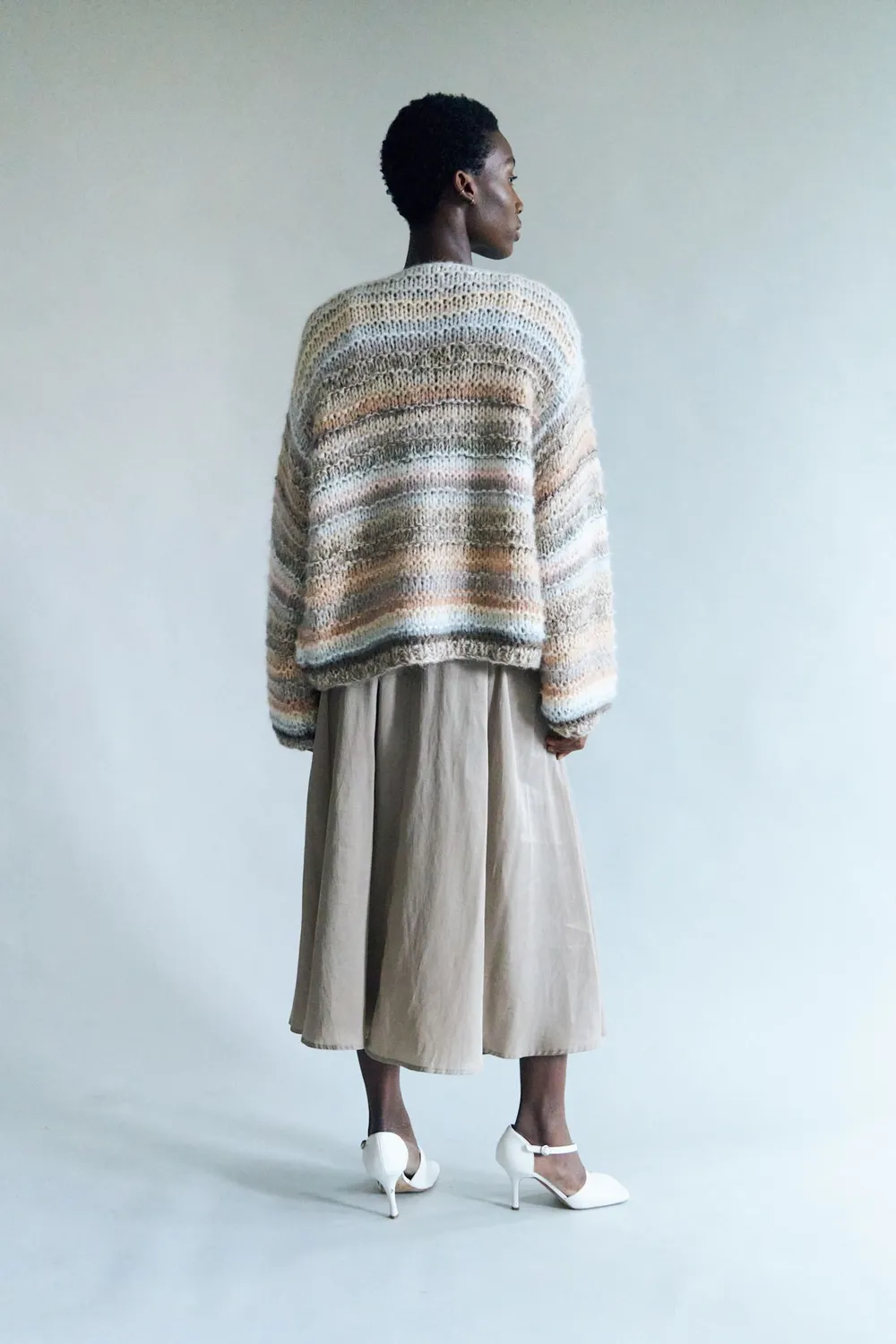DAWNXDARE GINA 121-262 cardigan peat mohair