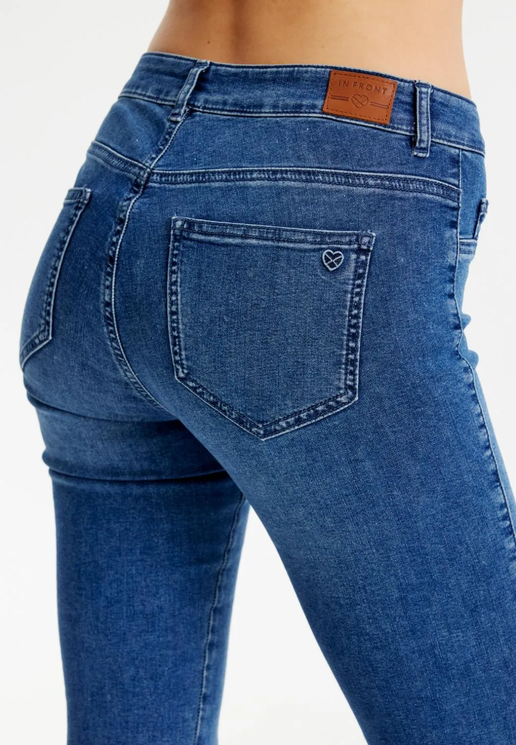 IN FRONT Lizbeth denim leggings stræk 5 lommer