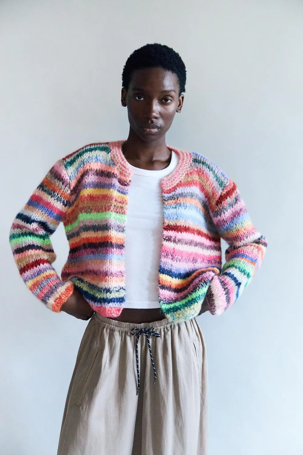 DAWNXDARE Gabi DS 900 Multi cardigan kulørt deadstock