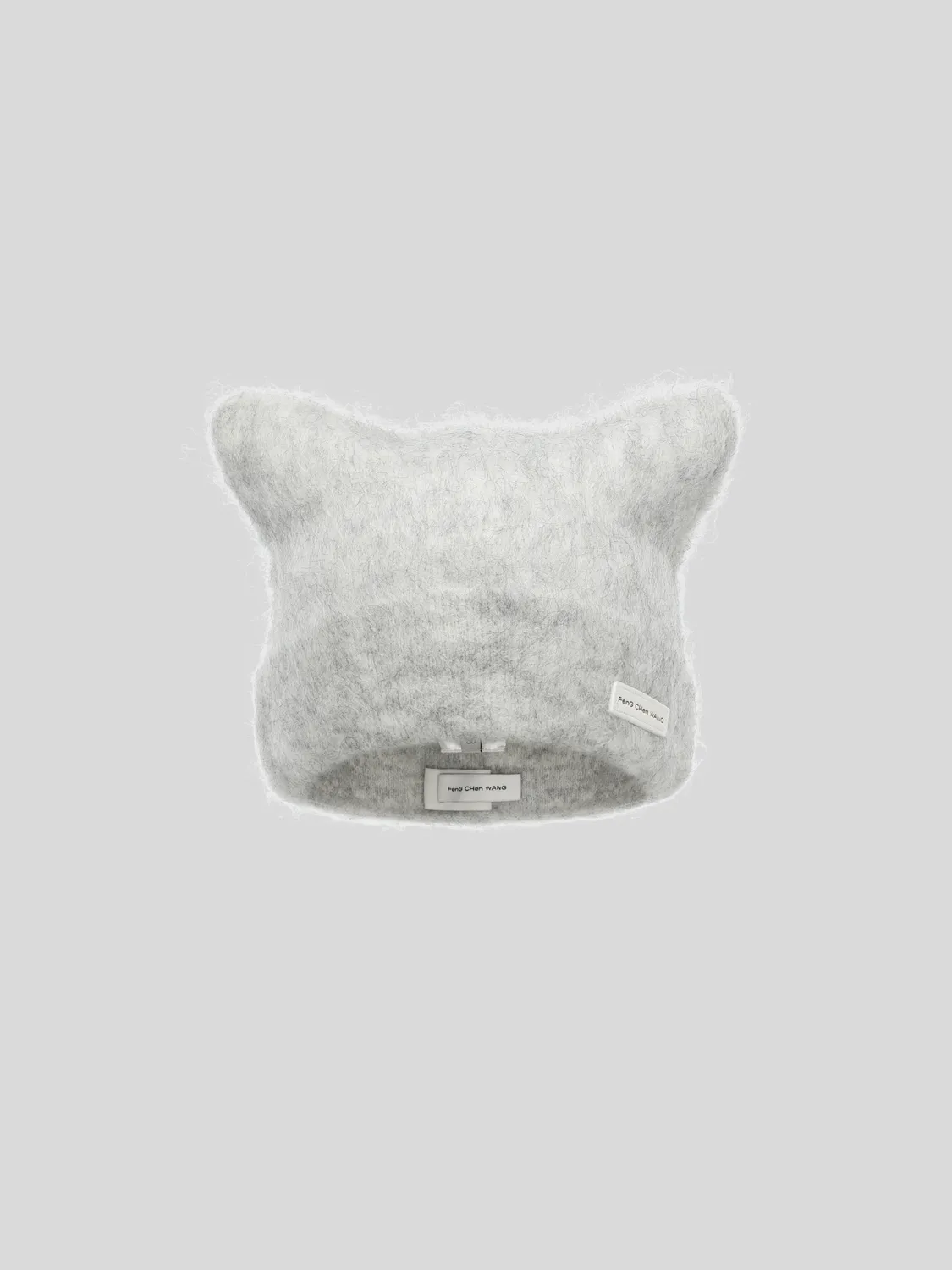 Feng Chen Wang Cat-Ear Beanie hue lysegrå blød