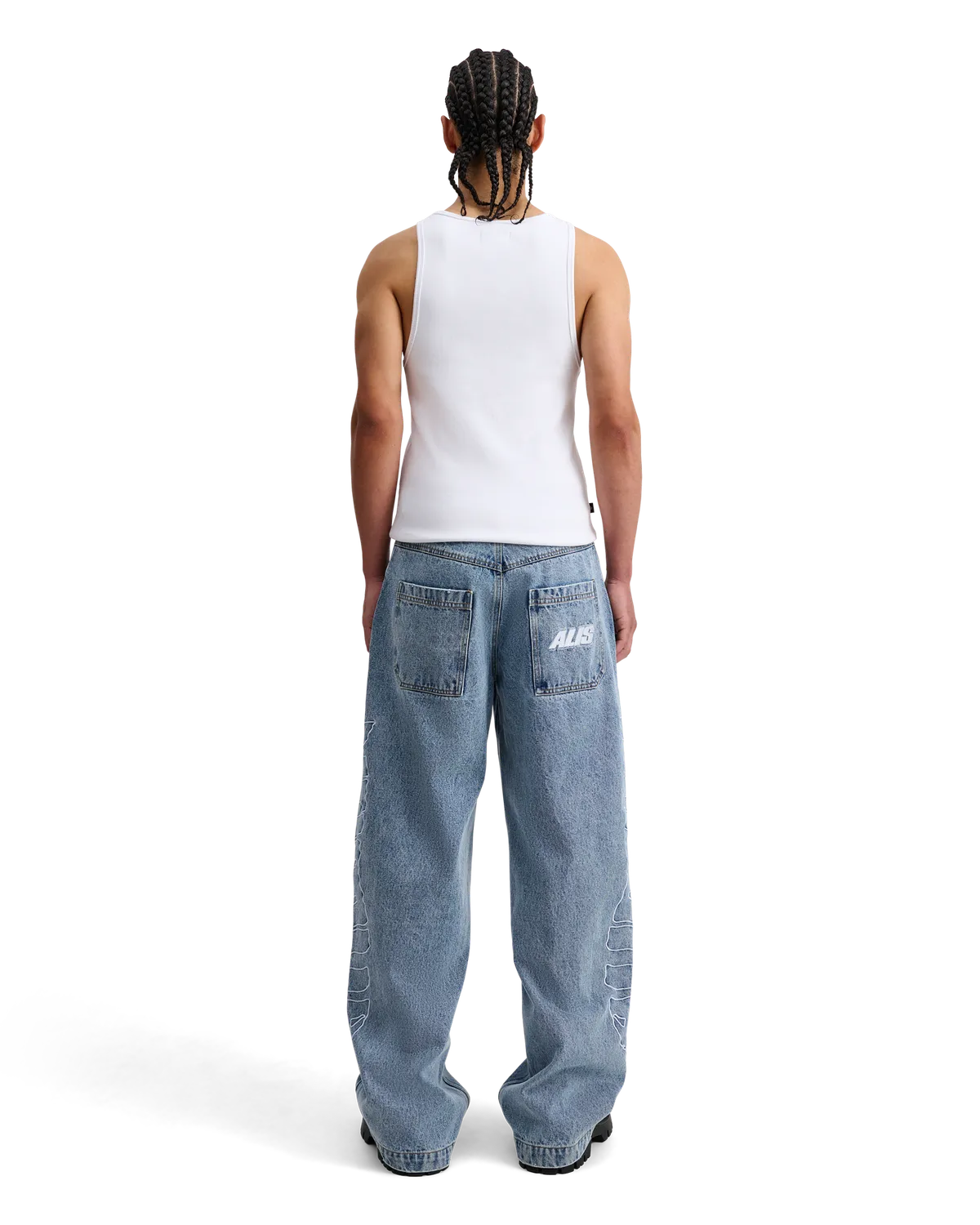 Alis Bam Wide Fit jeans lyseblå bomuld