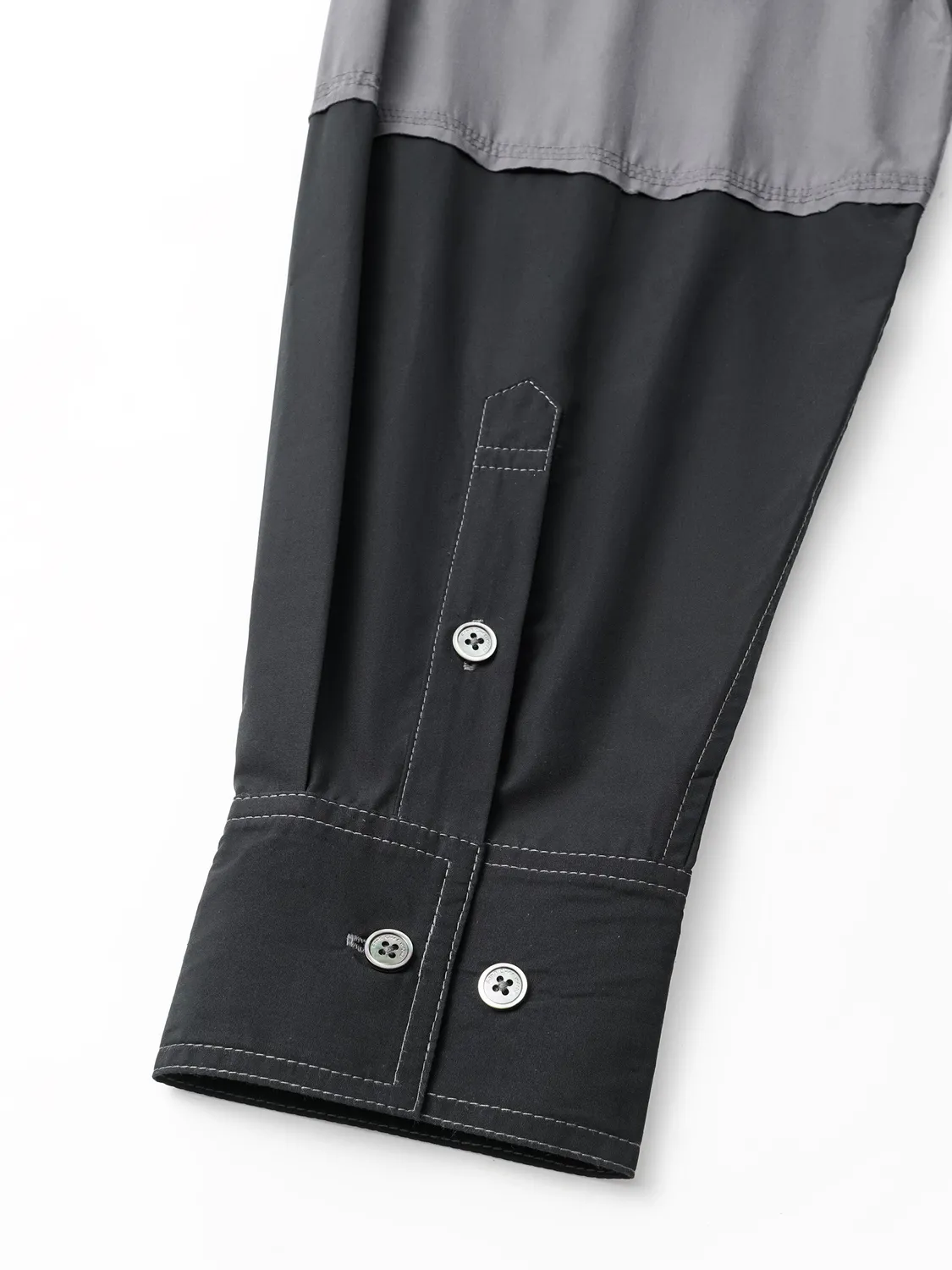 Feng Chen Wang Dark Patchwork skjorte mørk bomuld