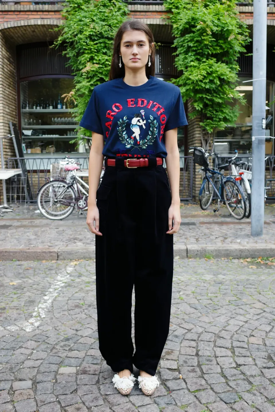 Caro Editions Beatrice bukser Navy Corduroy bomuld