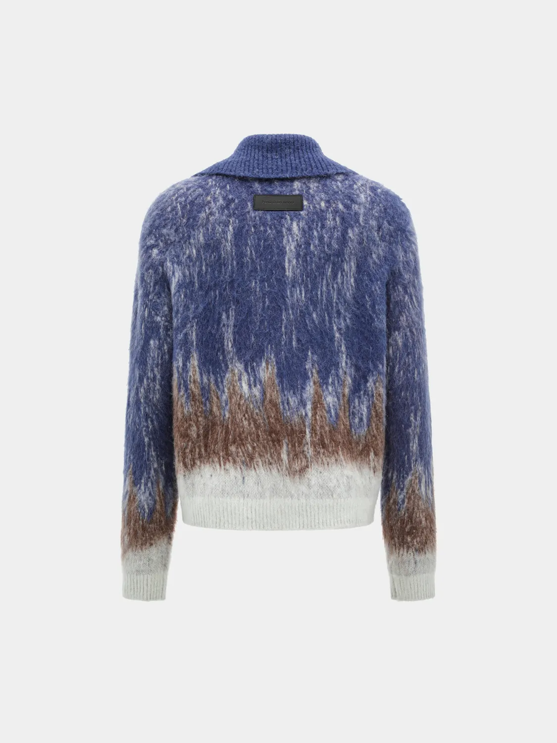 Feng Chen Wang Blue-to-Brown gradient cardigan blå-brun