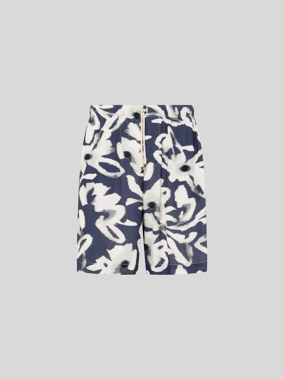 Laneus bermuda shorts viskose navy herre