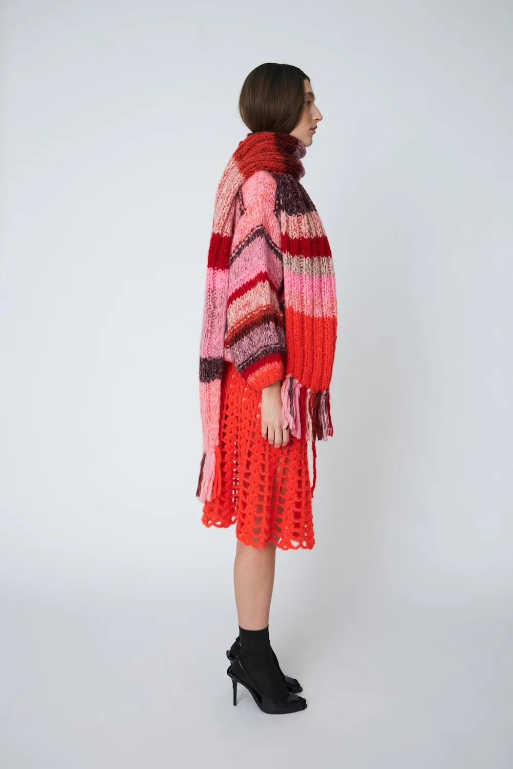 Dawn x Dare Scarf mohairtørklæde 335 Chili chunky
