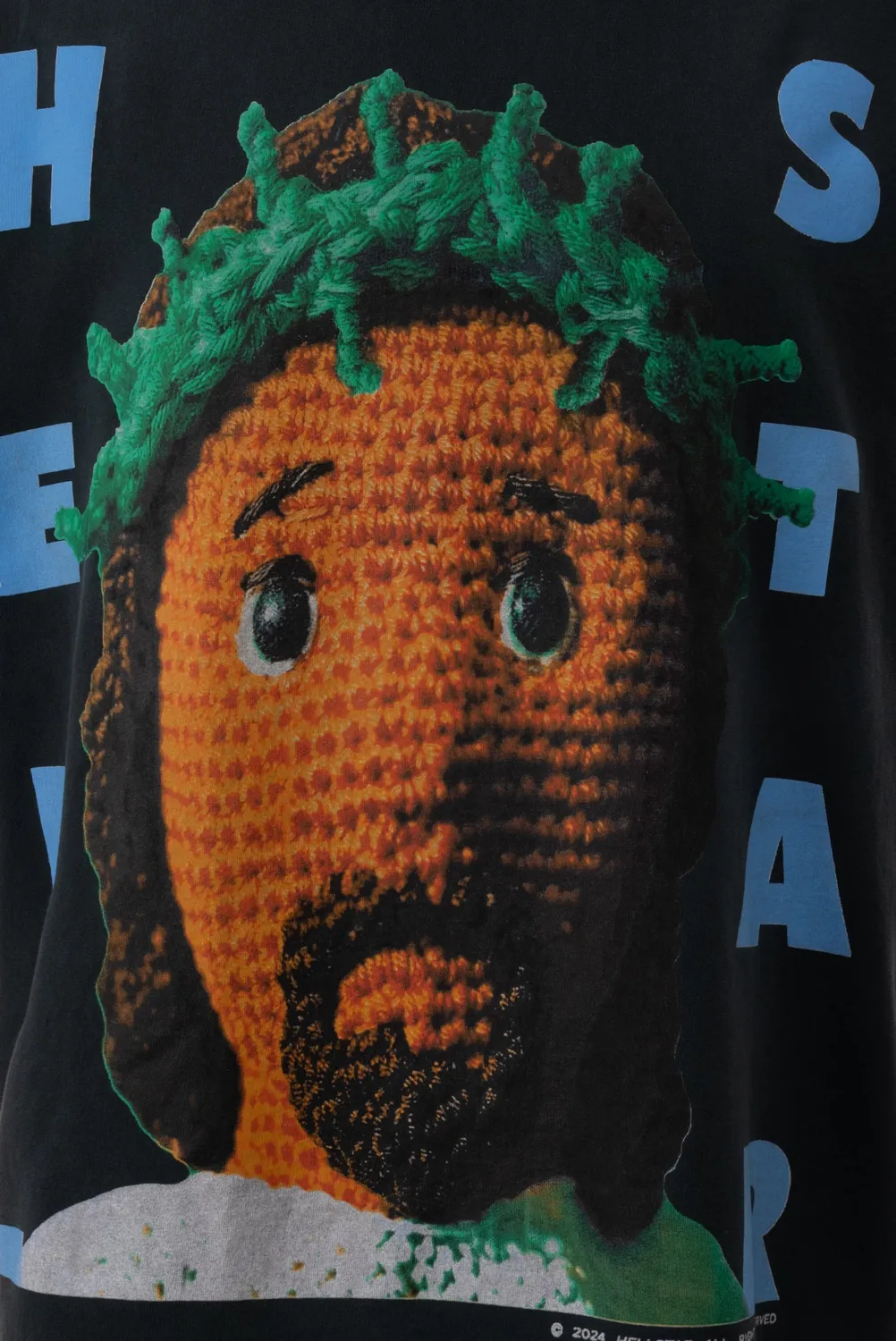 Hellstar Studios Crochet Jesus HSSS26TE4 t-shirt sort