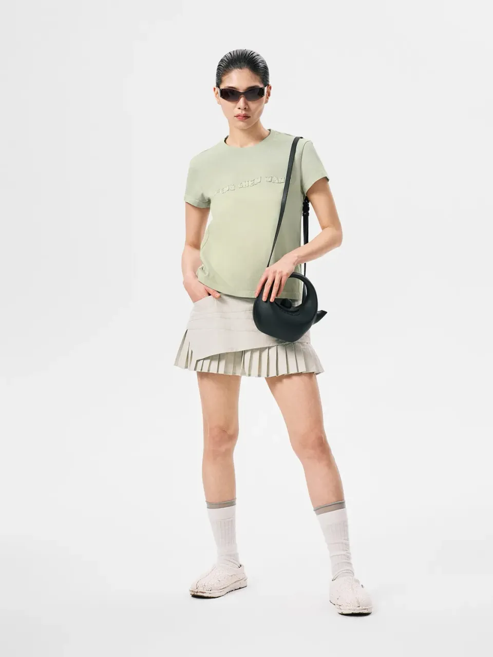 Feng Chen Wang Tie-Dye Logo t-shirt unisex bomuld