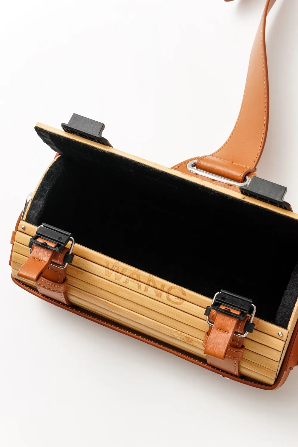 Feng Chen Wang Crossbody Bamboo taske natur unisex