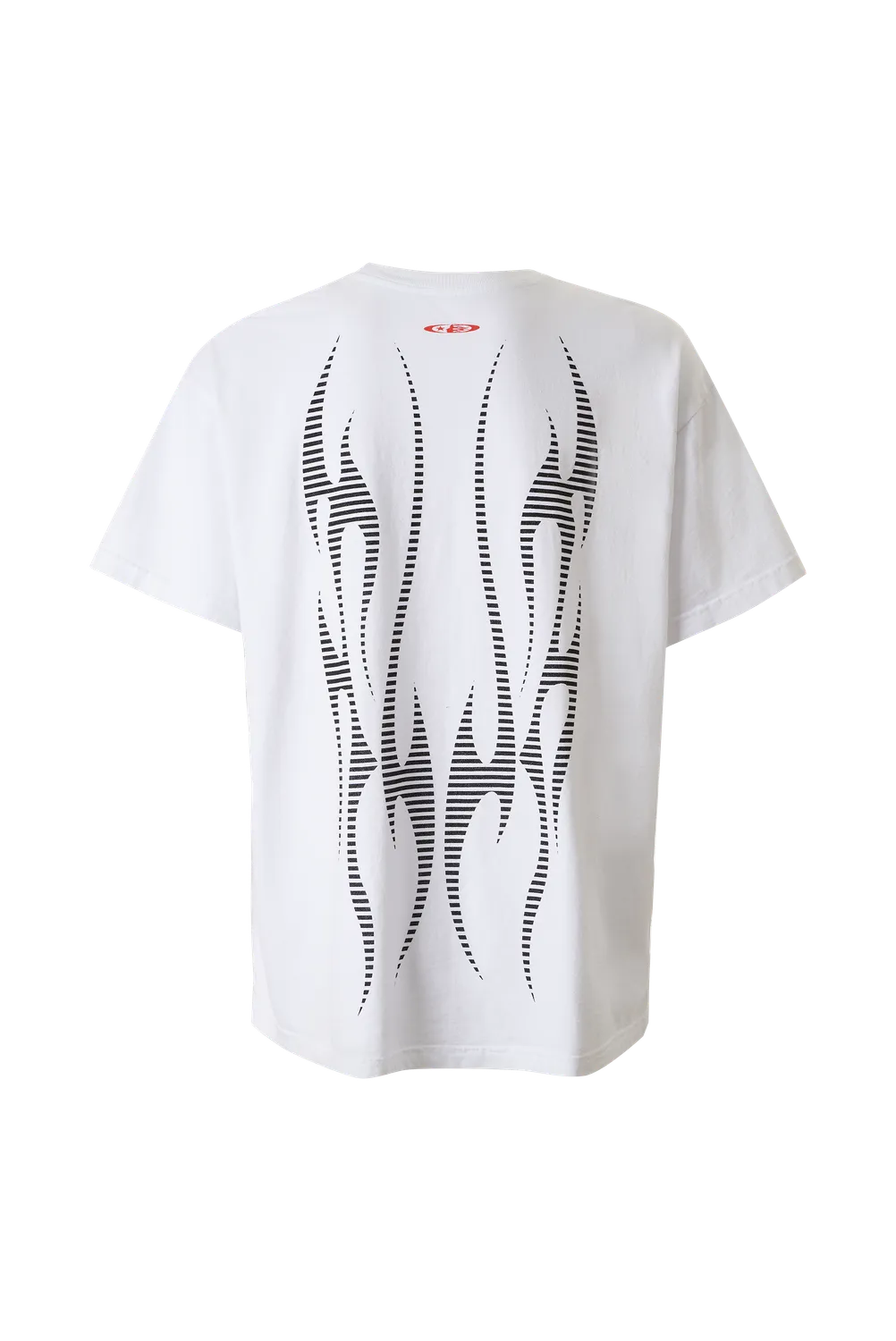 Hellstar Flame Tribal Motion T-shirt hvid jumbo print