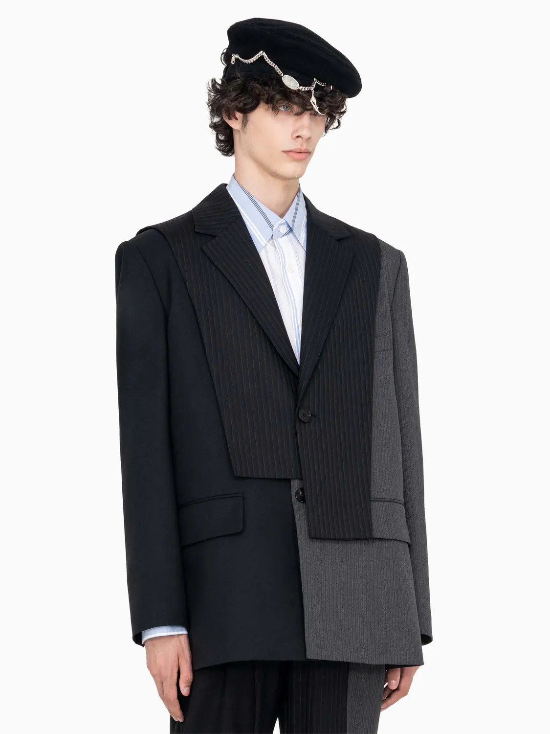 Feng Chen Wang Deconstructed Two Piece Suit blazer uld